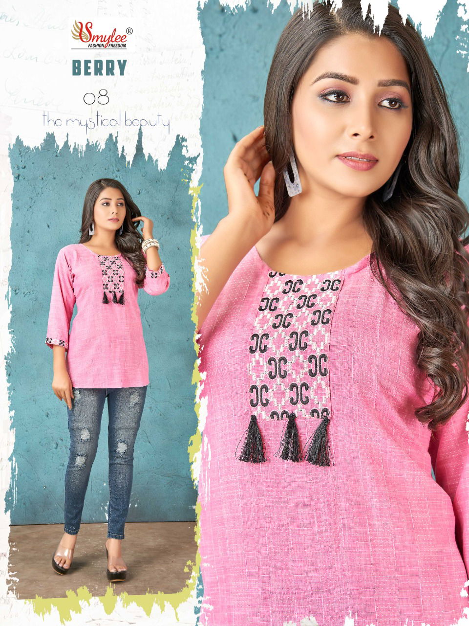 Rung Berry Fancy Regular Wear Designer Short Kurtis Collection